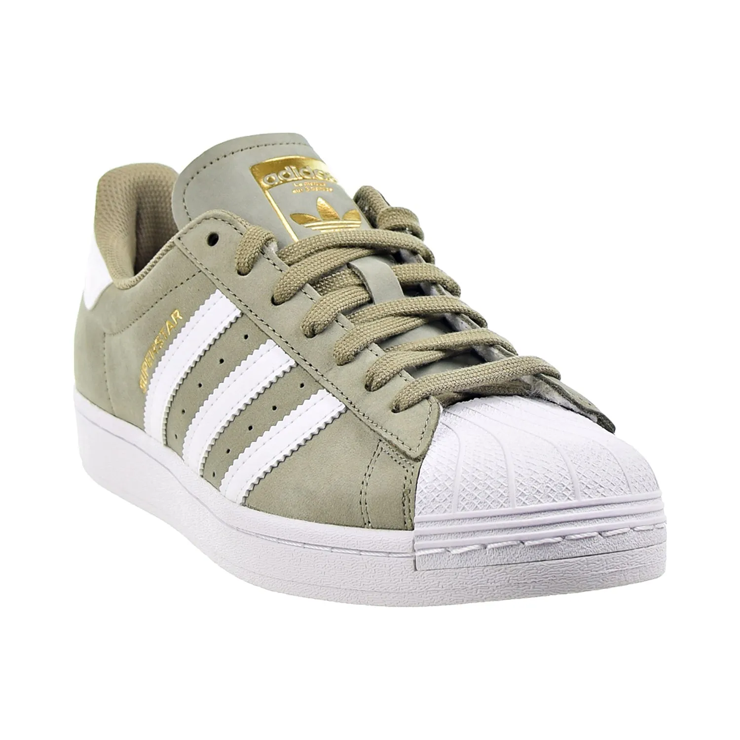 Adidas Superstar Men's Shoes Orbit Green-Cloud White-Gold Metallic