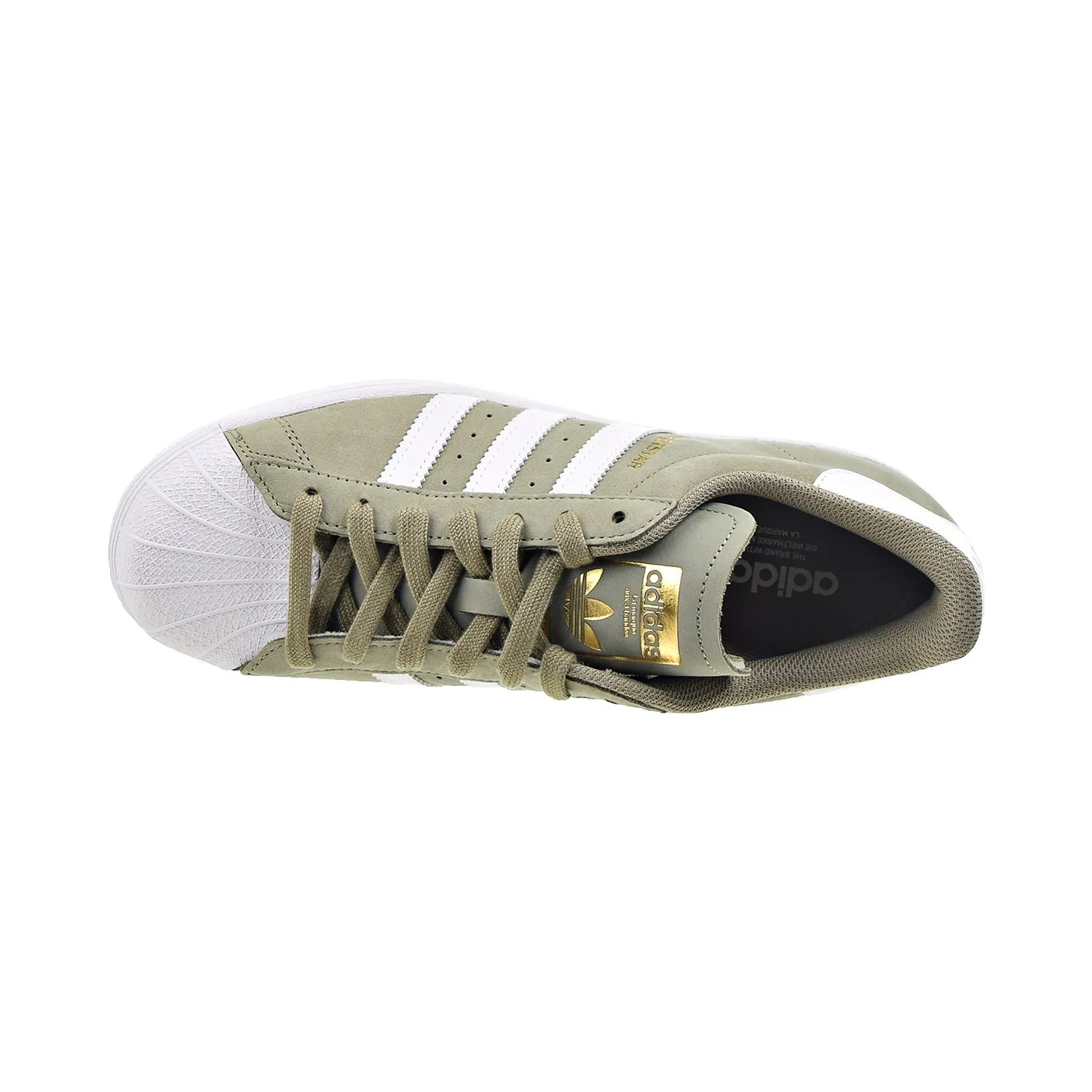 Adidas Superstar Men's Shoes Orbit Green-Cloud White-Gold Metallic