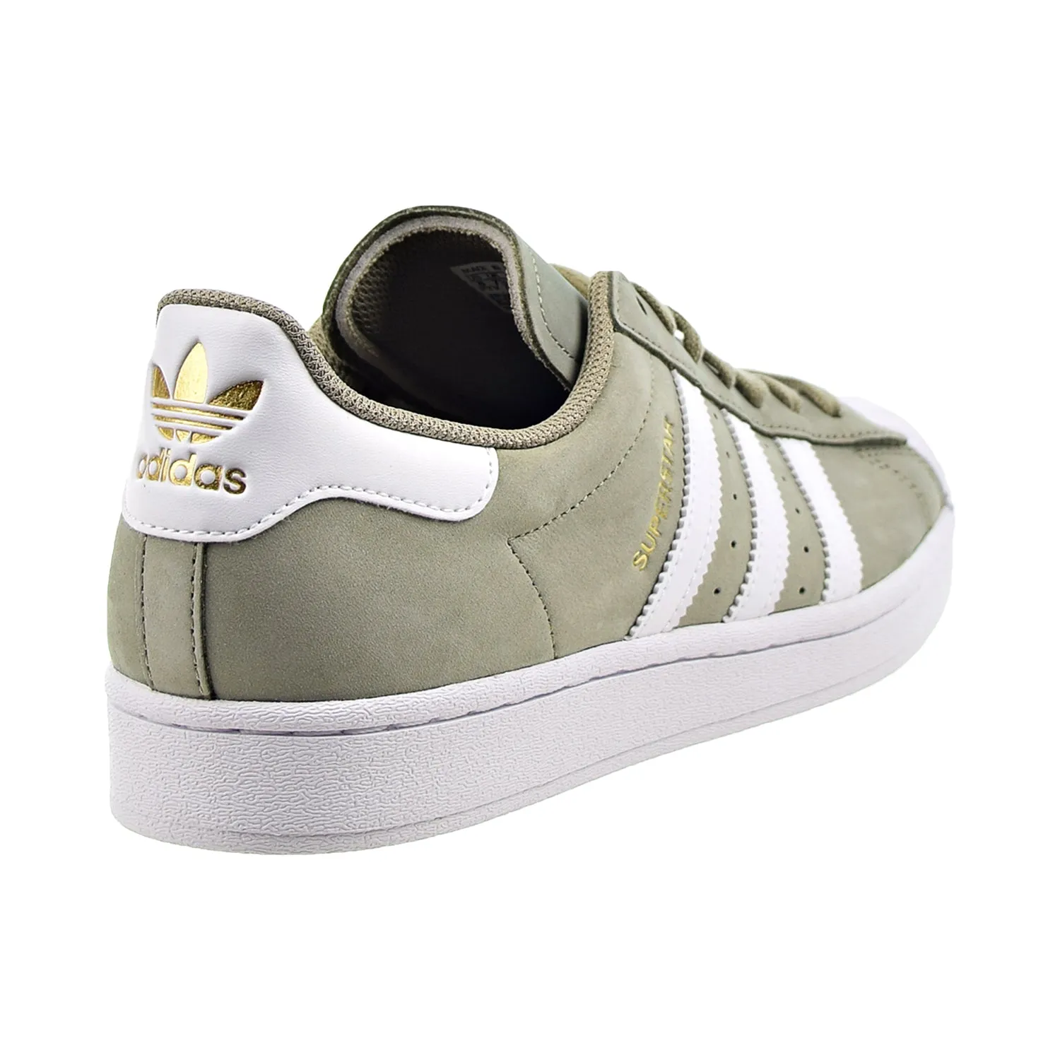 Adidas Superstar Men's Shoes Orbit Green-Cloud White-Gold Metallic