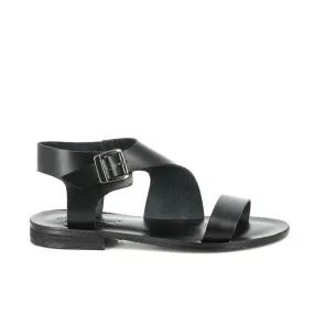 Antichi Romani 2042 Nero Black Slingback Sandals