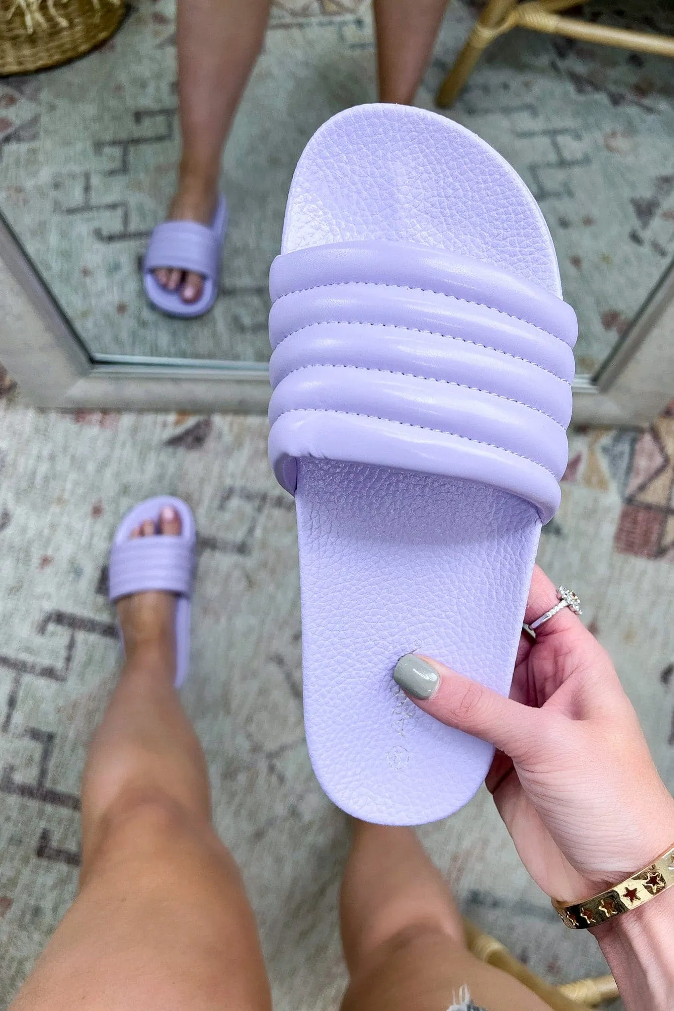 Anytime and Anywhere Quilted Pillow Slide - FINAL SALE