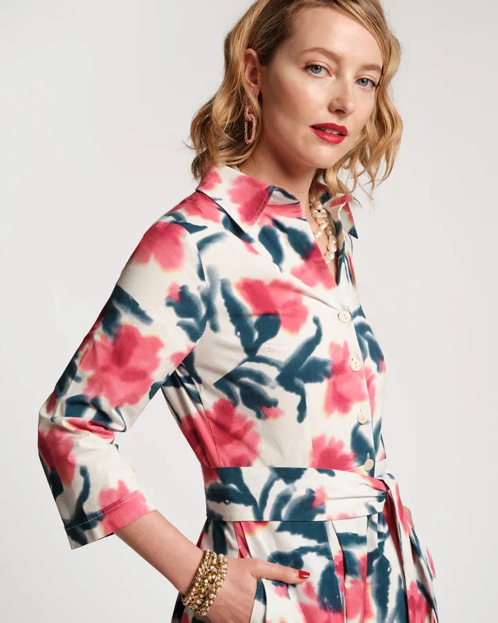 Bellini Pink Lotus Midi Dress