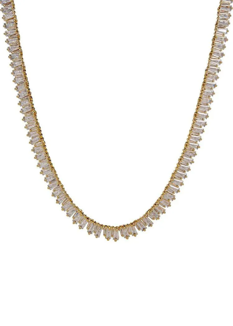Bracha Reign Tennis Necklace - Gold