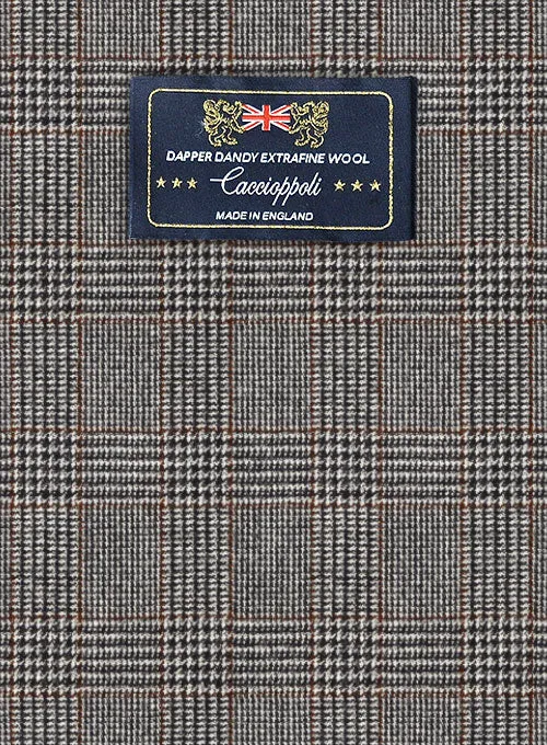 Caccioppoli Dapper Dandy Vucia Brown Wool Jacket