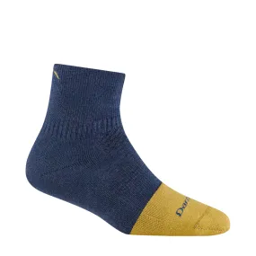 Darn Tough Women's Steely Quarter Midweight Work Sock in Indigo