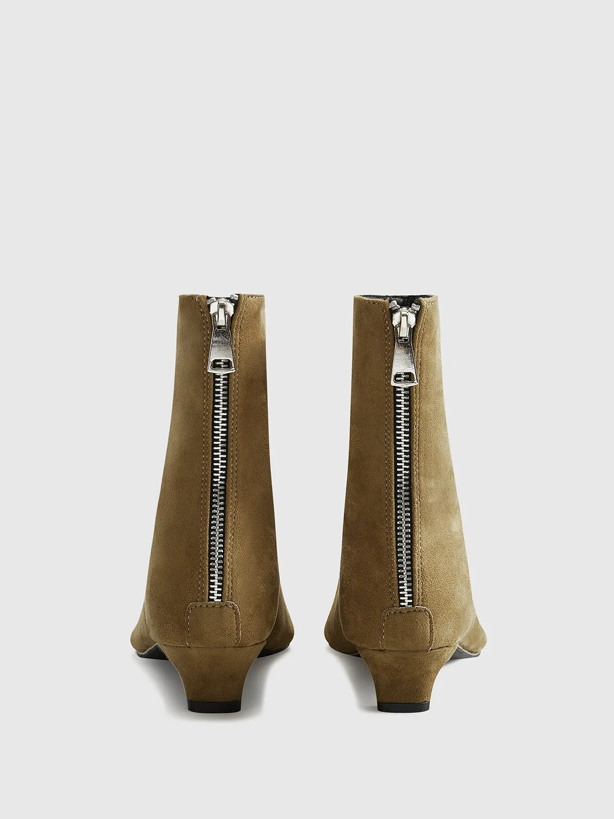 Elara Kitten Heel Ankle Shoes
