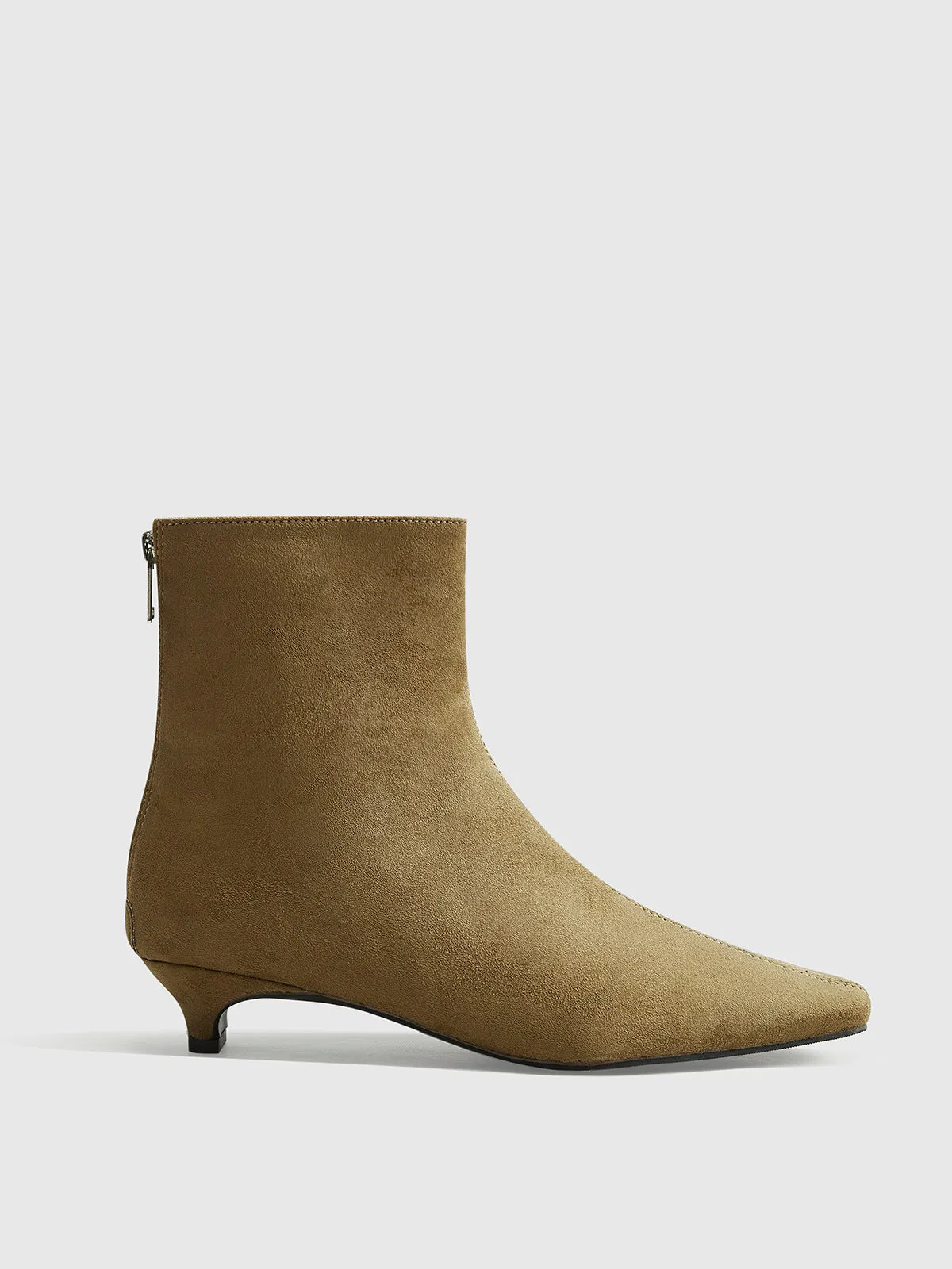 Elara Kitten Heel Ankle Shoes