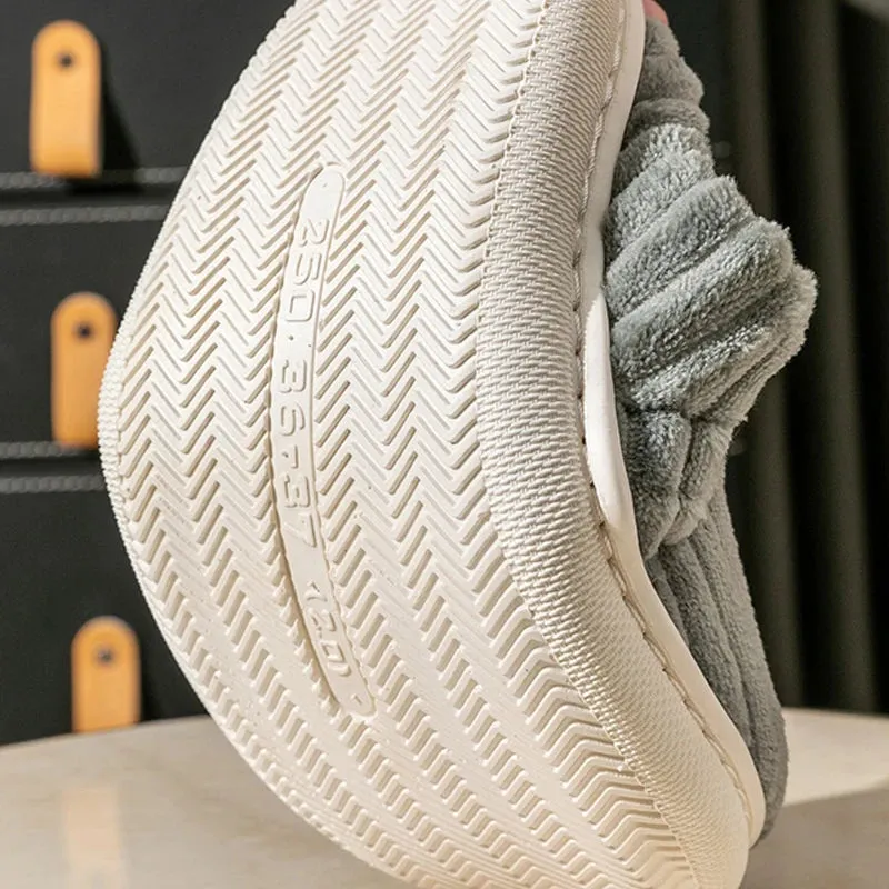 Fluffy Stripes Home Slippers