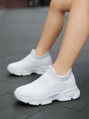 Girls Minimalist Slip-On Chunky Sneakers- FD