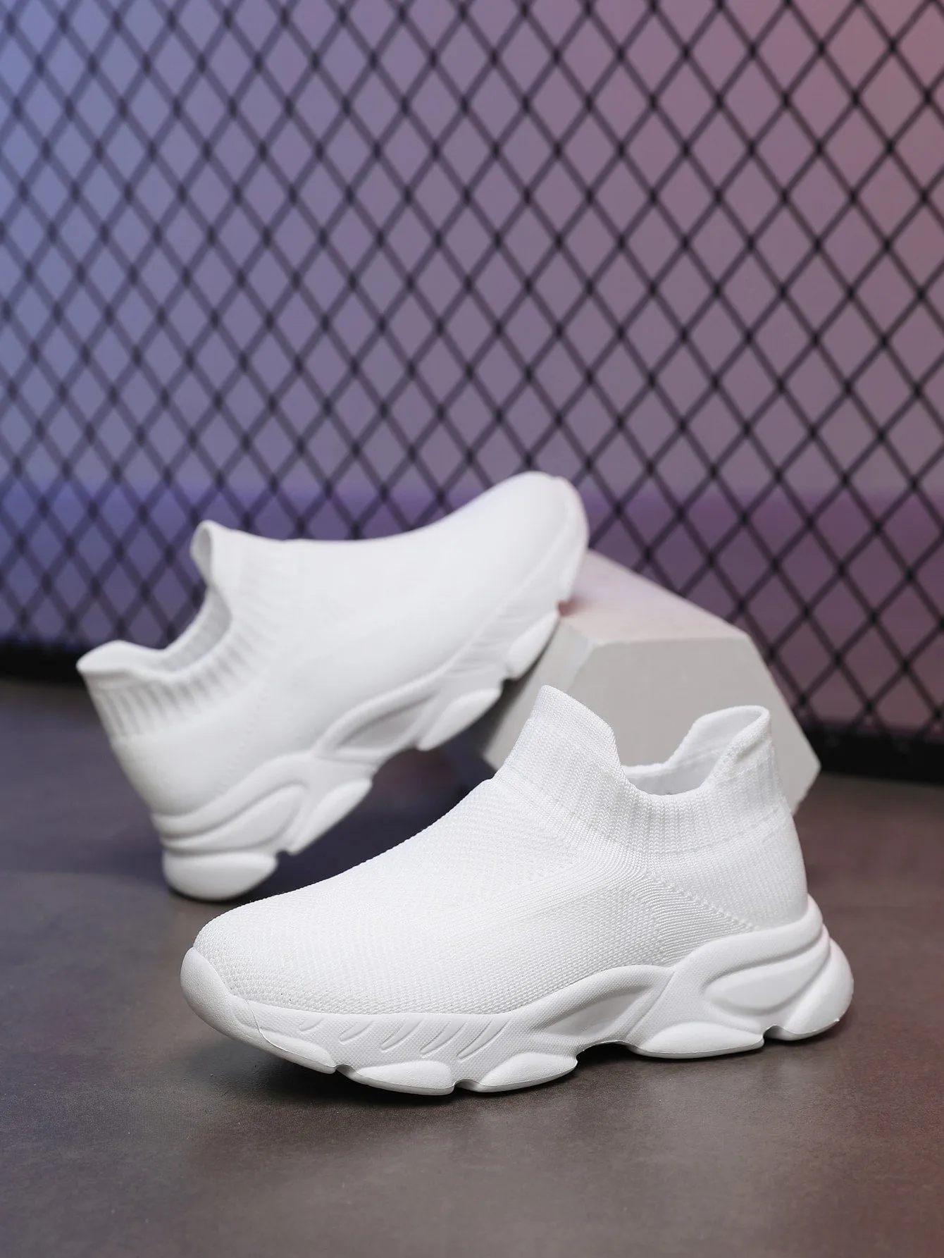 Girls Minimalist Slip-On Chunky Sneakers- FD