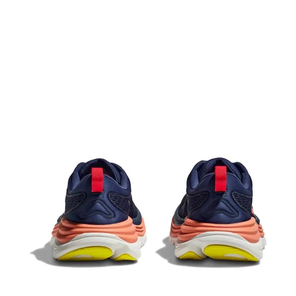 Hoka Women's Gaviota 5 Sneaker in Evening Sky/Coral