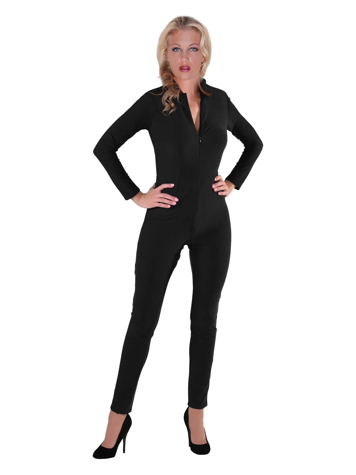 Lycra Glamazon Catsuit in Black