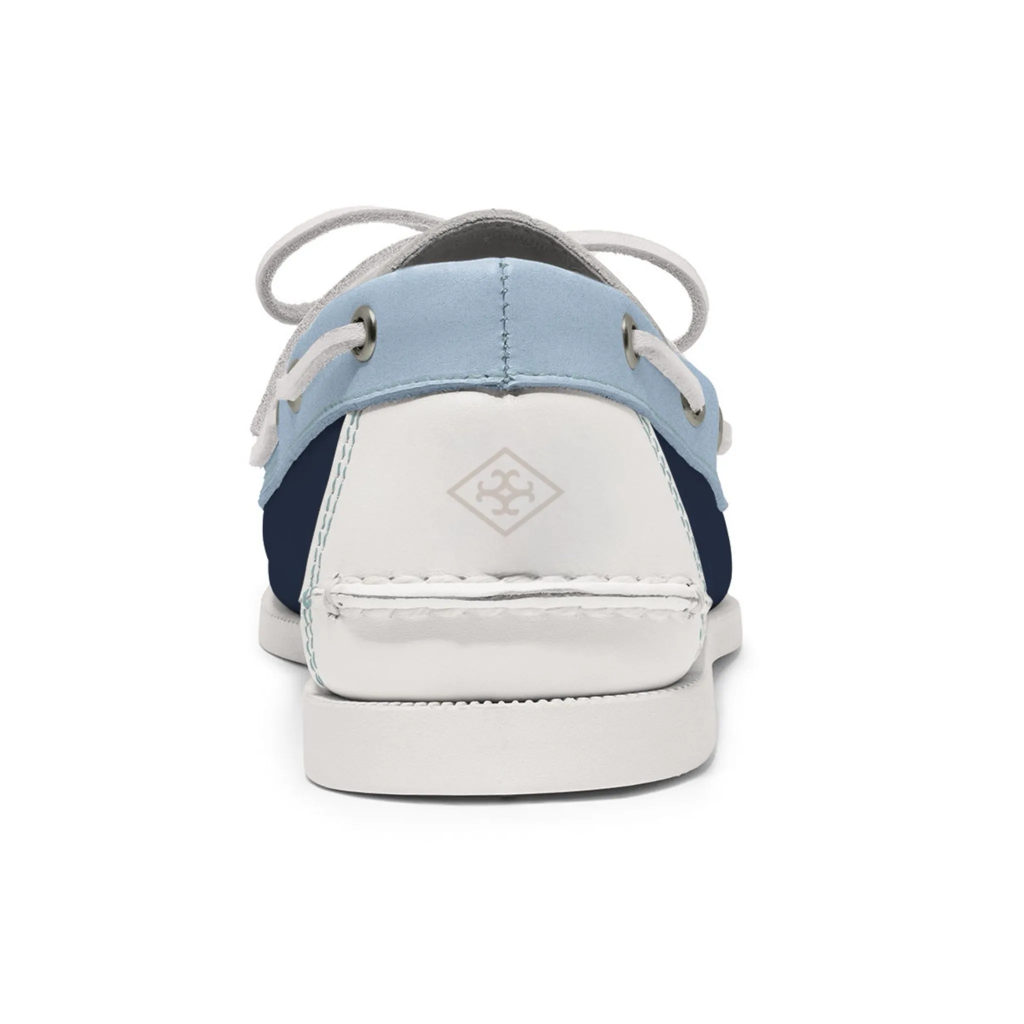 Men’s 2 Eyelet LE Boat Shoe: Navy/White/Lt Blue