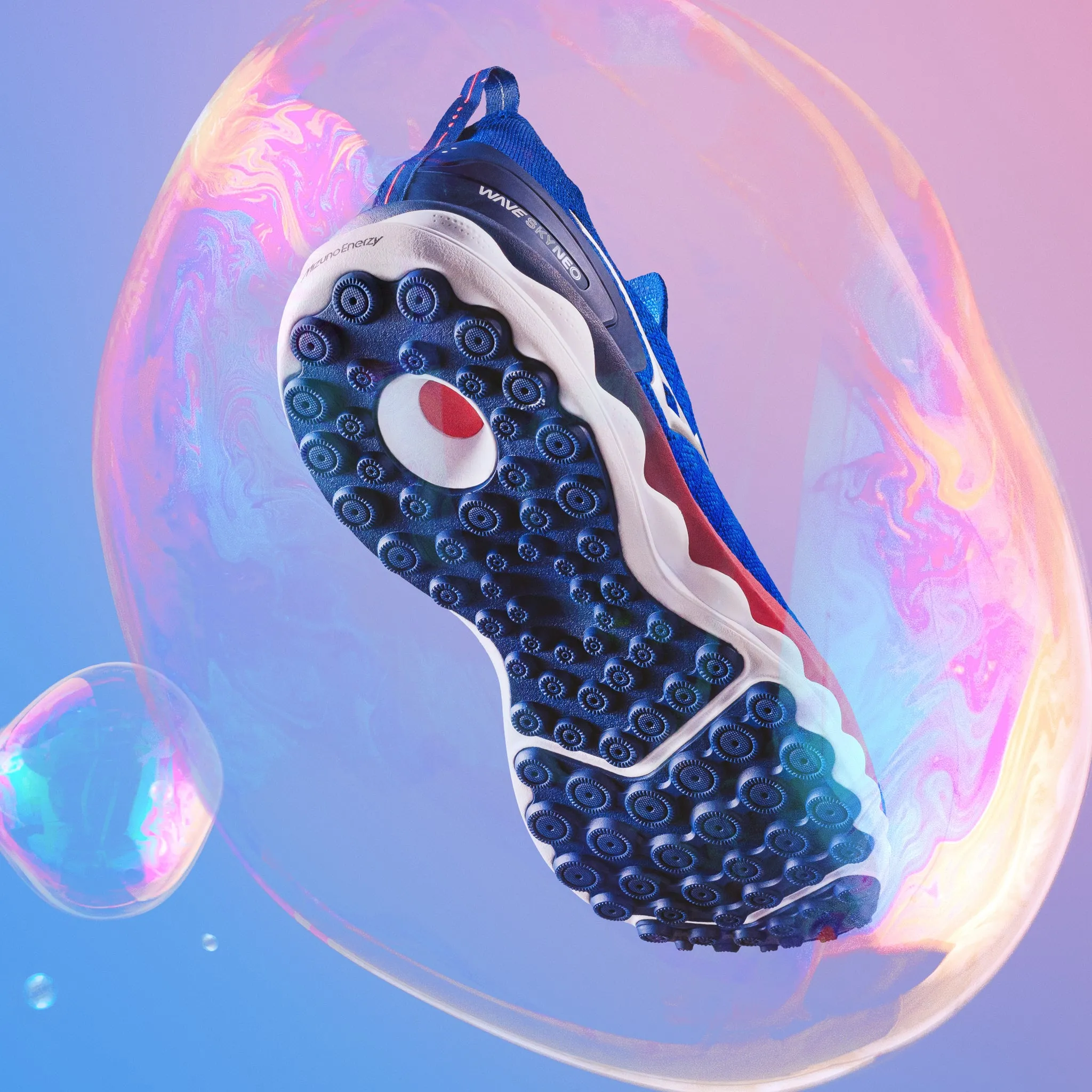 Mizuno Wave Sky Neo Men's Reflex Blue Silver Diva Pink