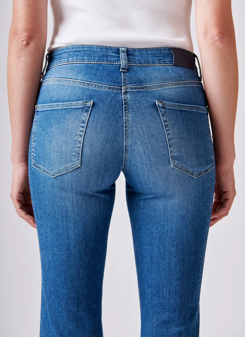 Paris Crystal Flared Jeans