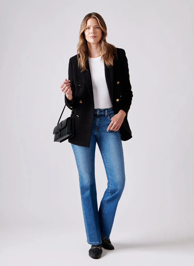 Paris Crystal Flared Jeans