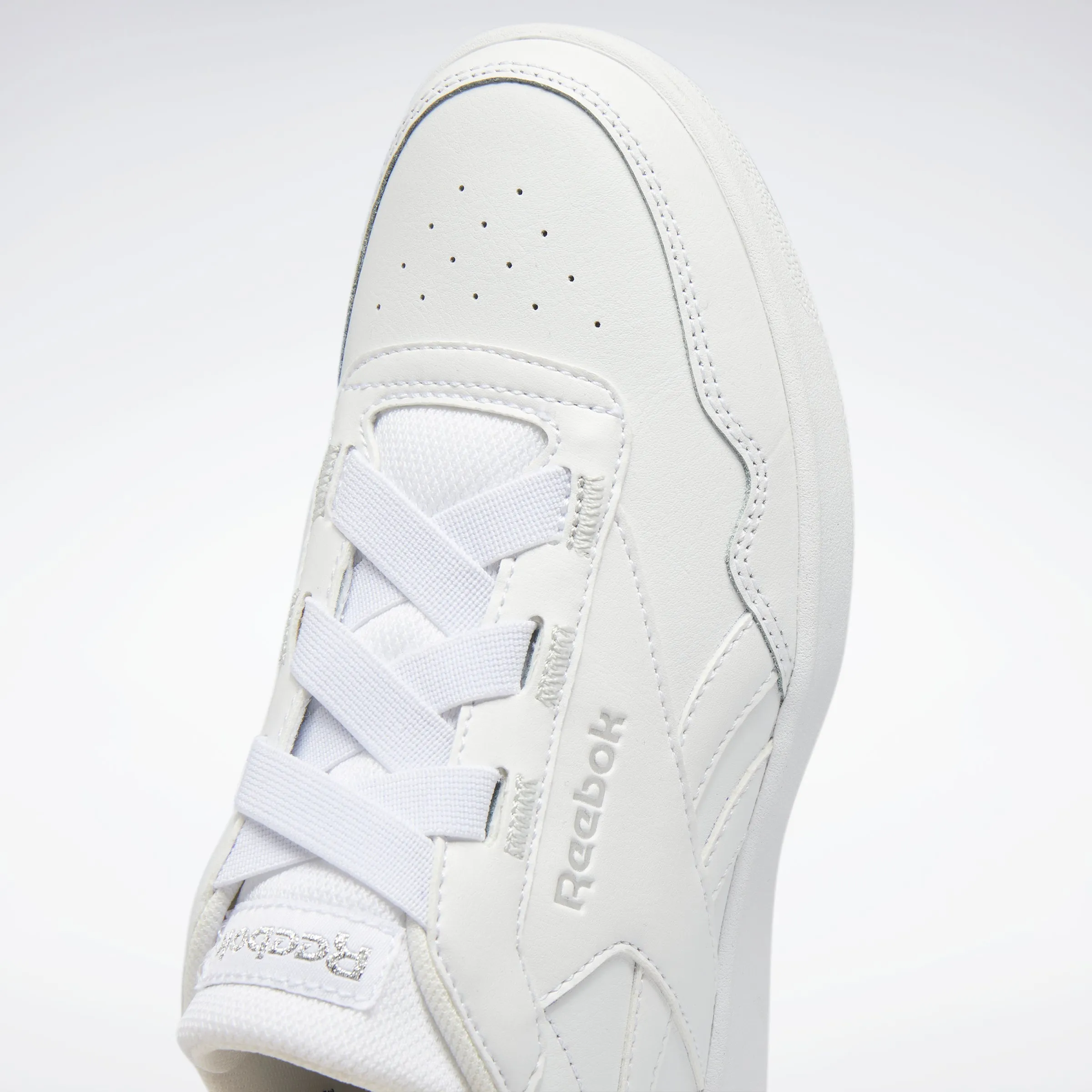 Reebok Footwear Women Reebok Royal Techque T Elastic Shoes White/Silver Met./White