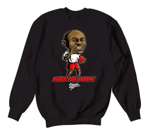 Retro 4 Fire Red Made You Look Sweater
