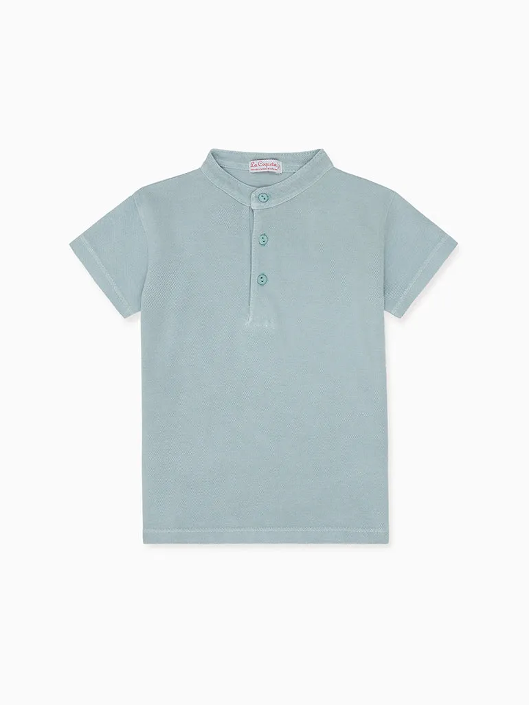 Sage Green Alcon Boy Polo Shirt