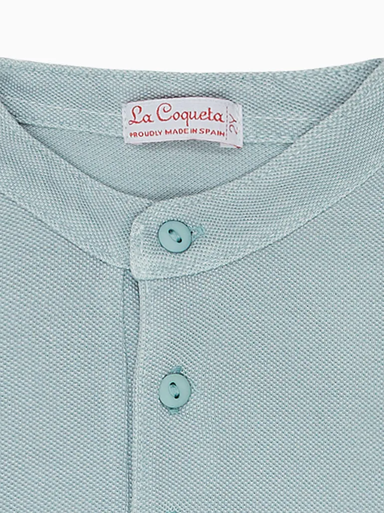 Sage Green Alcon Boy Polo Shirt