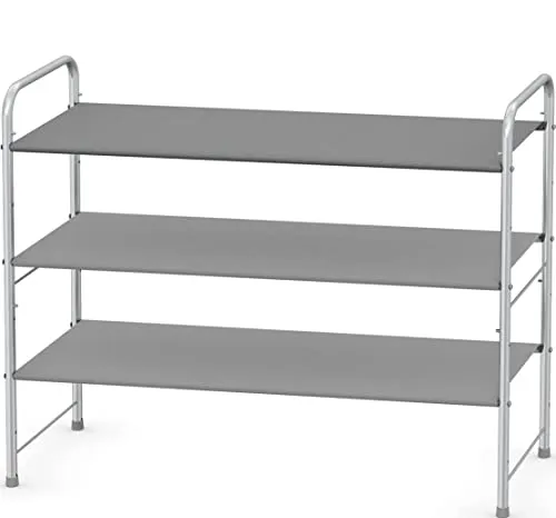 Shoe Racks Storage 3-Tier Organizer, Grey