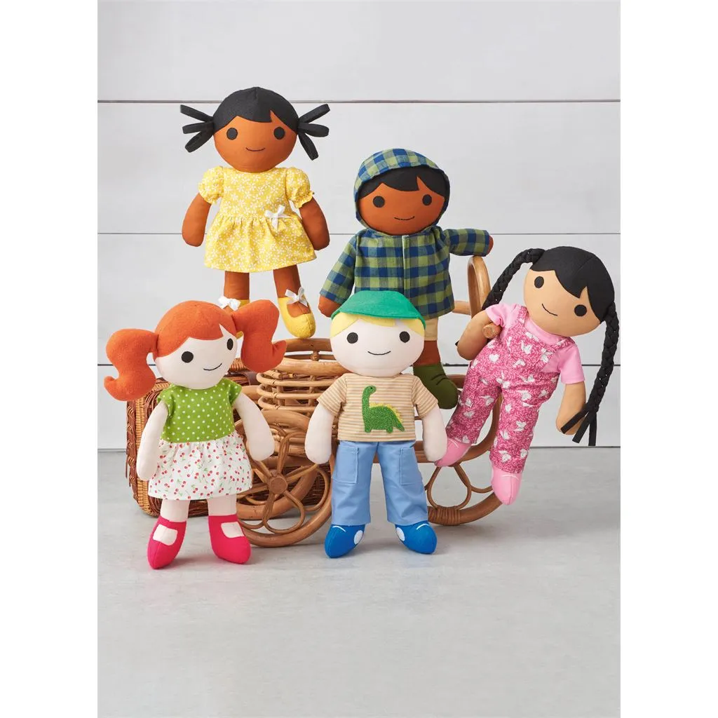 Simplicity Sewing Pattern S9770 14 1 / 2" Cloth Dolls and Clothes by Longia Miller
