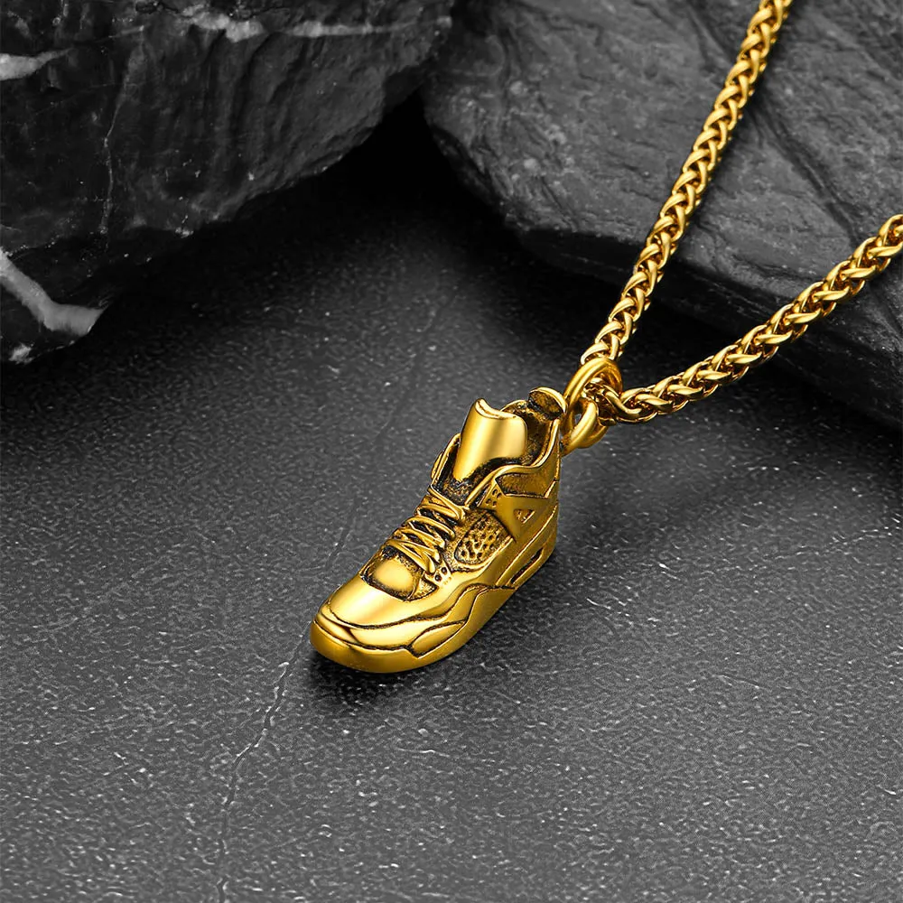 Sport Shoe Sneaker Necklace Pendant for Men Women