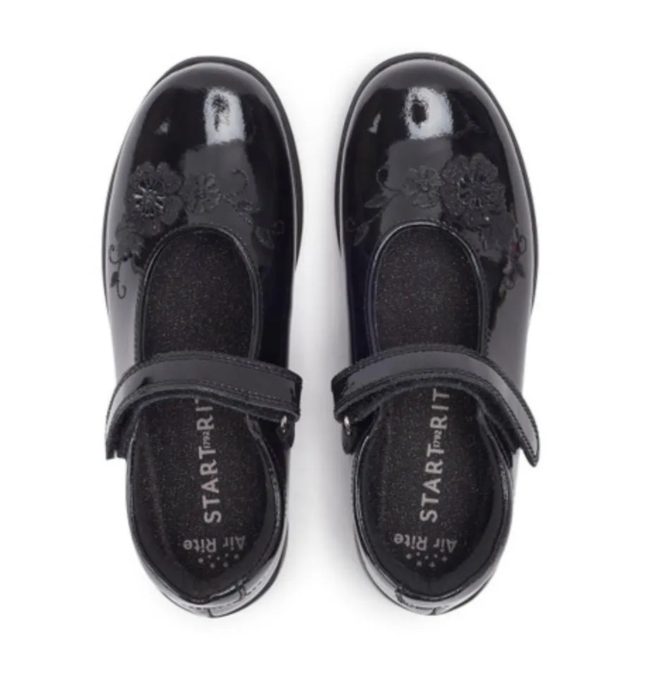 Startrite Wish Patent School Shoe 2800 F Fit