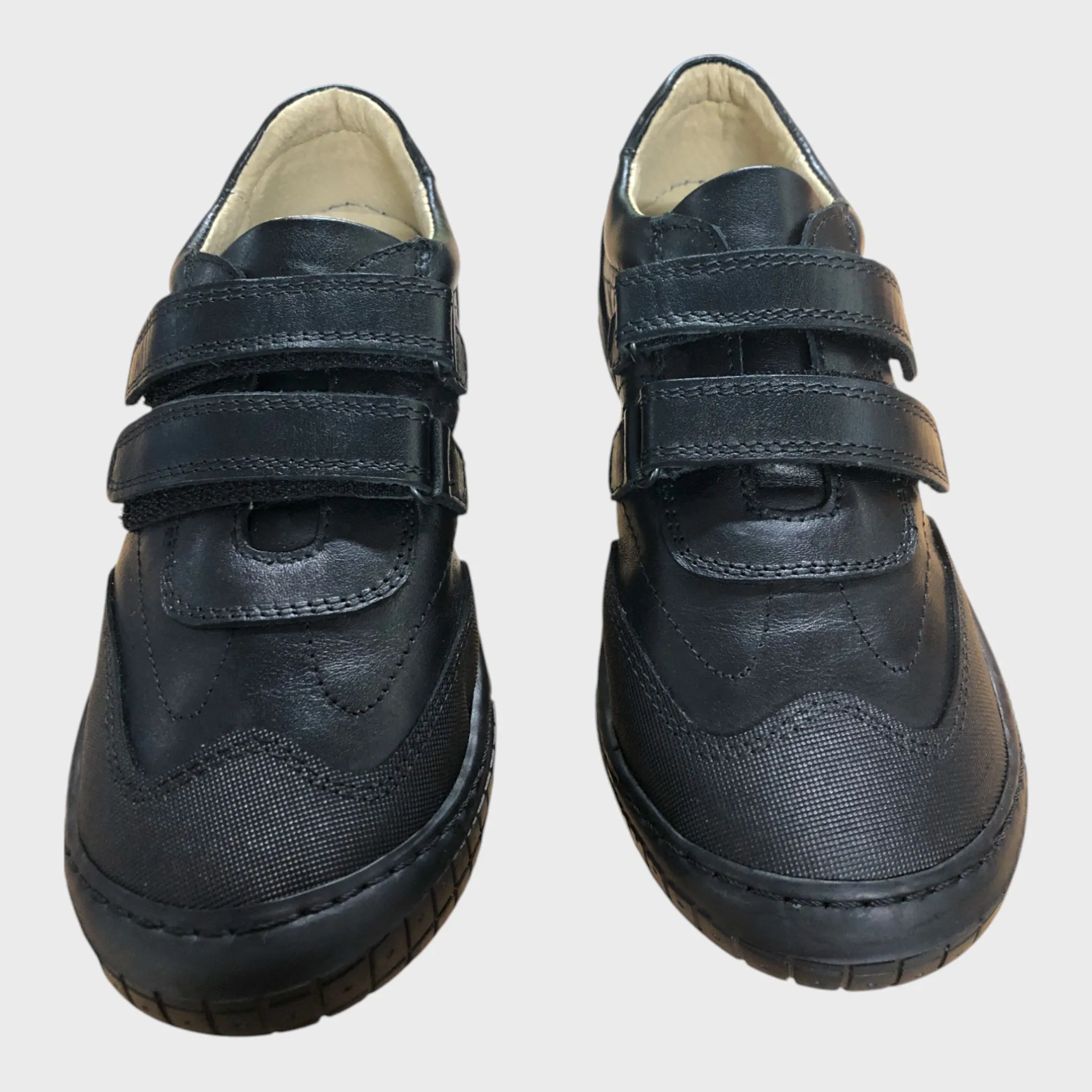 Trotter Black Hampton Classic Jude School Shoes